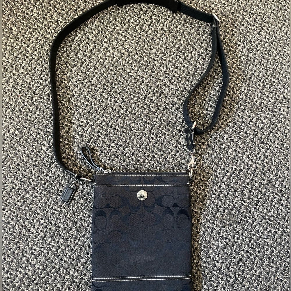 Coach monogram crossbody bag vintage
